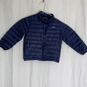 Patagonia down sweater size 4t in navy